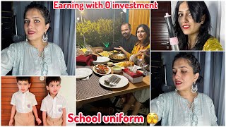 0 investment se b earning hoti h  Balaj abhaj in school uniform 🥰 [upl. by Etteniuq]