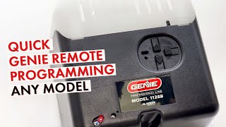 How to Program A Genie Remote to your Garage Door Opener [upl. by Jammal692]