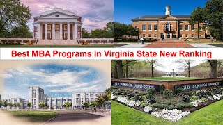 BEST MBA PROGRAMS IN VIRGINIA STATE NEW RANKING [upl. by Clothilde]