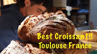 🇫🇷Toulouse Boulangerie Pâtisserie Cyprien is where I found the BEST Croissants in Toulouse France [upl. by Surtemed]