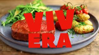 Vivera UK  Recept Plant Steak with Baby Potatoes Tomato and Grilled Courgette 2 pers [upl. by Aisorbma]