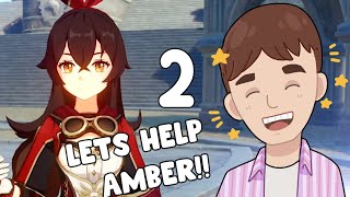 Amber tests us  Playing Genshin Impact for the first time Blind  Part 2 [upl. by Kiona416]