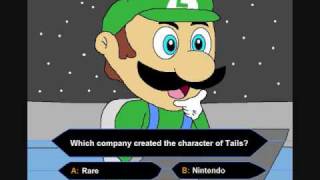 Who wants to be a Millionaire Luigi as a Contestant [upl. by Ennavoj]