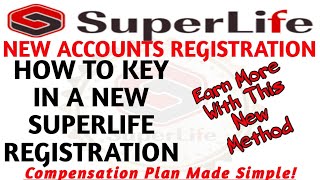 SUPERLIFE NEW REGISTRATION  How To Do A New Superlife Registration [upl. by Goeselt492]