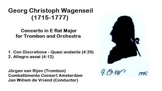 Georg Christoph Wagenseil 17151777  Concerto in E flat Major for Trombon and Orchestra [upl. by Ardeid]