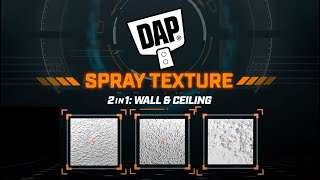 How To Use DAP 2in1 Wall amp Ceiling Spray Texture [upl. by Jacquelin]