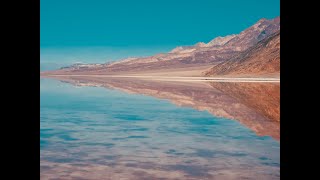 Rare lake at Badwater Basin Death Valley National Park California January 2024 [upl. by Nylarat]