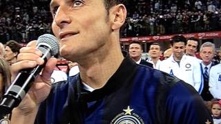 Addio al calcio di Javier Zanetti HD [upl. by Marentic]