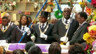 Prince Hall Masonic Burial of Past Grand Master Tommie E Phillips Sr [upl. by Nahguav]