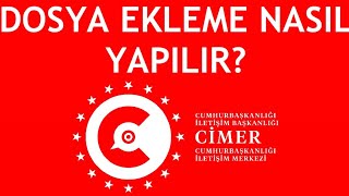 Cimer Dosya Ekleme Nasıl Yapılır [upl. by Ramaj]