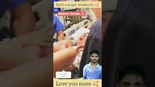 Just newborn baby birth 🥰 momreaction newbornbaby newbirth birth birthmoment love trending [upl. by Aldo]