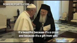 Patriarch Bartholomew invites Pope to Jerusalem to celebrate historic anniversary [upl. by Tergram892]