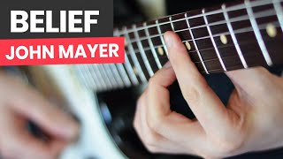 🎸Belief Guitar Lesson  How To Play Belief By John Mayer [upl. by Enirehtak416]