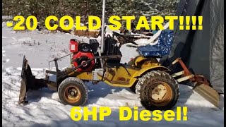 China Diesel 6HP 20 COLD START No Intake Heater [upl. by Cherise]