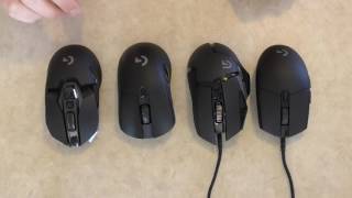 Logitech G900 vs G700s vs G502 vs G403 vs Gpro [upl. by Aciemaj]