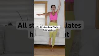 All standing Pilates HIIT workout with light weights [upl. by Nicola]