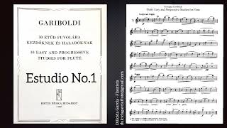 Gariboldi No1  30 Easy and progressive studies for flute [upl. by Imot]