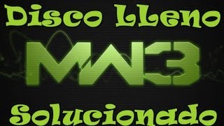 Disco Lleno Call of Duty Modern Warfare 3 ¡¡¡Solucionado [upl. by Sylas]