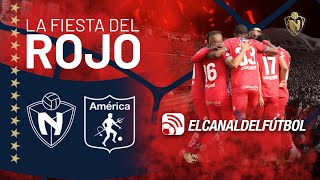 CD EL NACIONAL VS AMÉRICA DE CALI l LA FIESTA DEL ROJO 2024 [upl. by Kruger]