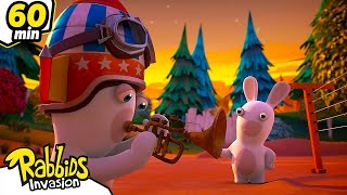 1h Compilation  The Rabbids Band  RABBIDS INVASION  New episodes  Cartoon for kids [upl. by Reivaz]