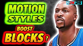 Motion Styles BOOST BLOCKS on NBA 2K25 [upl. by Ailegnave579]