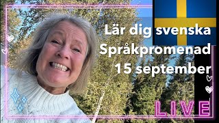 Språkpromenad 159  Lär dig svenska svenskamedmarie [upl. by Lobel]