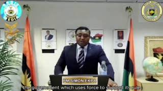 Biafra Republic PM Simon Ekpa On Emergency Press Briefing The Liberation of Biafra is taking a ne… [upl. by Lishe885]