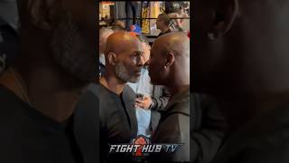 Bernard Hopkins STEPS TO Antonio Tarver in FIERY face off [upl. by Snowber]