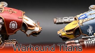 Painting Warhound Titans Fast  Legions Imperialis [upl. by Annayhs]