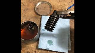 How to Blue Bluing Steel Using Oven Or Torch and Oil Method [upl. by Gnad]