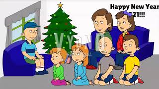 Classic Caillou wishes everyone a unhappy 2021 and gets grounded BIG TIME [upl. by Aihsit902]