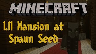 Minecraft Mansion at Spawn Seed amp Exploration [upl. by Market]