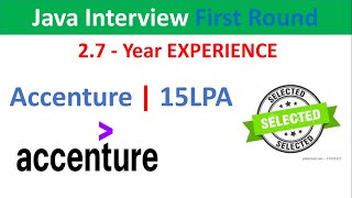 First Round  Java Developer Interview in Accenture experience [upl. by Eimac544]