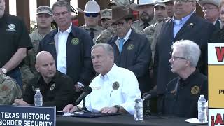 Gov Greg Abbott signs pivotal border security bill [upl. by Connell]