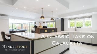 Silestone Calacatta Classic Quartz Worktops  Henderstone [upl. by Ydissac]