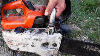 Stihl 08 S Motorka Kupljena za 20 EURA Skidanje Maca i Lanca sa Motorne Testere [upl. by Htinnek]