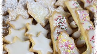 Butterplätzchen und Zuckerglasur selber machen ⛄BESTER KEKSTEIG DER WELT ⛄ [upl. by Merriman]