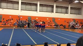 Kalaheo high school Varsity cheerleaders easterns 2015 [upl. by Brigitta]