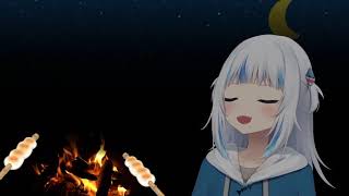 Gawr Gura First Campfire Karaoke Stream [upl. by Anagrom]