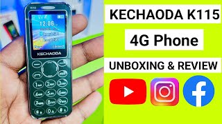 KECHAODA K115 4G phone  Unboxing amp Review  Features [upl. by Ebneter89]