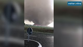 Mächtiger Tornado bei Mönchengladbach [upl. by Arul]