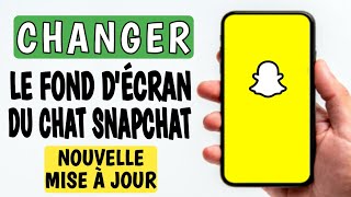 comment changer de fond décran sur snapchat  changer larrière plan du chat dans snapchat [upl. by Haney]