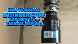 How to install InSinkErator Badger 5 Garbage Disposal  Using Plumber’s Putty [upl. by Loferski]