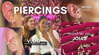 PIERCINGS NOVOS CUIDADOS JÓIAS PERFEITAS vlog [upl. by Airitac105]