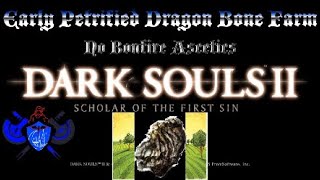 Dark Souls 2 Early Petrified Dragon Bone Farm  No Bonfire Ascetics [upl. by Crenshaw]