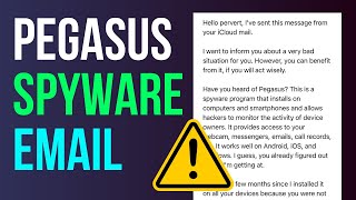 Pegasus Spyware Email Scam Don’t Fall for This Hoax [upl. by Joleen668]