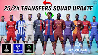 2324 Transfers Squad Update V5 For FIFA 22 EA FC 24 Ratings New Transfers UEFA Groups [upl. by Anyrb663]