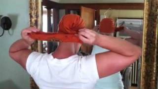 How to make your own turban during Chemo treatment [upl. by Leizar387]