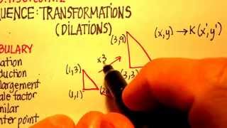 Transformation Introduction to Dilations [upl. by Pudens]