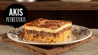 Pastitsio Greek Baked Pasta  Akis Petretzikis [upl. by Nosliw995]